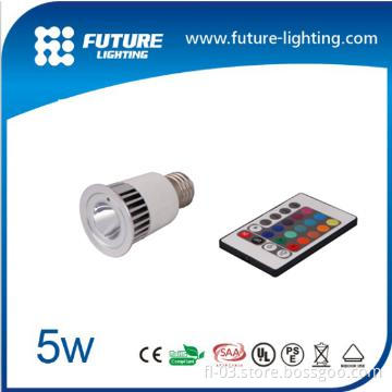 EMC approval 5W RGB christmas decoration CREE led cob spotlight